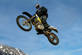 husaberg fe450 jump iceland